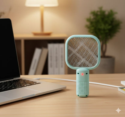 Rechargeable Electric Mosquito Zapper with UV Light - Silent Insect Killer for Indoor Use
